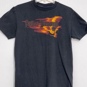 Harley-Davidson Black Tee with Fiery Graphic